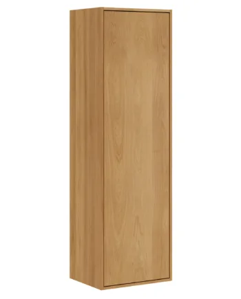 43   Cm Naturolieret Just Wood Bad Højskab Med   Låge Og   Hylder