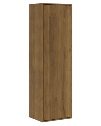 43   Cm Mørkolieret Just Wood Bad Højskab Med Låge Og   Hylder