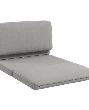 - -  Foldbar Lænestol Med Gæstemadras  Delbar  120 Cm Bred  Lysegrå