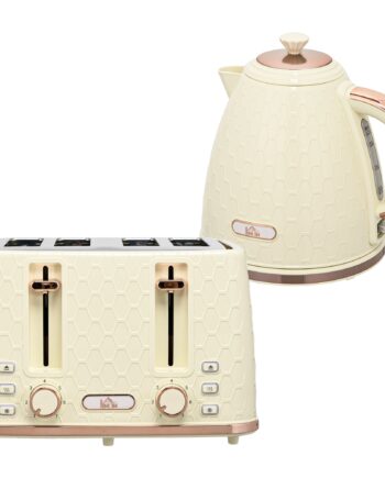 - -  Køkkensæt  Brødrister Og Elkedel  Flere Muligheder           Skiver Ristet Brød Ad Gangen  Plastik  Beige