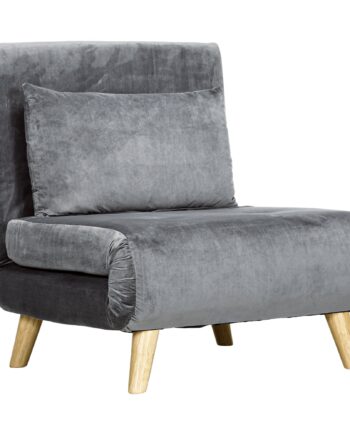 - -  Lænestol  Afslapningsstol  Gæsteseng  Op Til 150 Kg  72 Cm   78 Cm   79 Cm  Grå