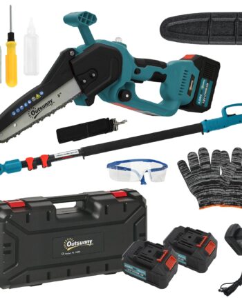 - -  Mini Motorsav 580w Med 8000mah Batteri Sikkerhedslås   Tommer 42   29   10   Cm Blå