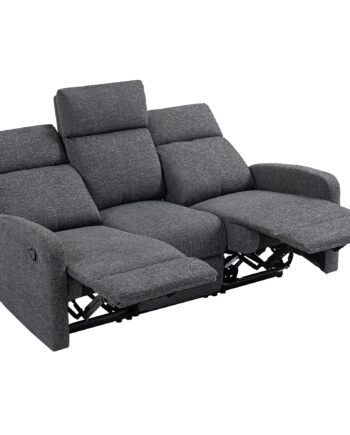 -personers Sofa  Individuelt Justerbare Ryglæn  Fodstøtte  Stofbetræk  Metal  Grå